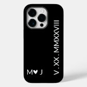 Coques Case-Mate iPhone Boîtiers iPhone avec chiffres romains assortis pou (Verso)