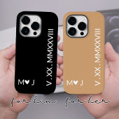 Coques Case-Mate iPhone Boîtiers iPhone avec chiffres romains assortis pou