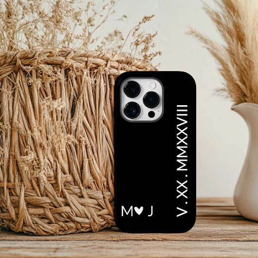 Coques Case-Mate iPhone Boîtiers iPhone avec chiffres romains assortis pou