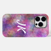 Coques Case-Mate iPhone Bokeh rose et violet (Verso (horizontal))