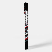 Coques Case-Mate iPhone Bold 3D Geometric Maze Phone Case - Red, Black  (Verso / Gauche)