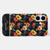 Coques Case-Mate iPhone Bold Birthday Party Rose Floral Custom (Verso (horizontal))