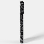 Coques Case-Mate iPhone Bold Black and White Topographic Art 🖤 (Verso / Droite)