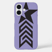 Coques Case-Mate iPhone Bold Black Geometric Star (Verso)