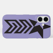 Coques Case-Mate iPhone Bold Black Geometric Star (Verso (horizontal))