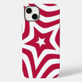 Coques Case-Mate iPhone Bold & Bright Red & White Star dans un Motif vecto (Verso)