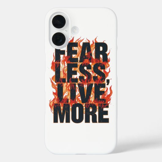 Coques Case-Mate iPhone Bold Fiery Motivational Typography (Verso)