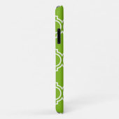 Coques Case-Mate iPhone Bold Lime Marocain Lattice Nom de la marine Modèle (Dos/Droite)