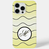 Coques Case-Mate iPhone Bold Personal Initial On Mellow Butter Yellow (Verso)