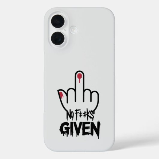 Coques Case-Mate iPhone Bold Statement Art - Middle Finger Design (Verso)