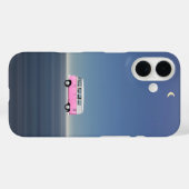 Coques Case-Mate iPhone Bombe de plage rétro de voyage de nuit esthétique (Verso (horizontal))