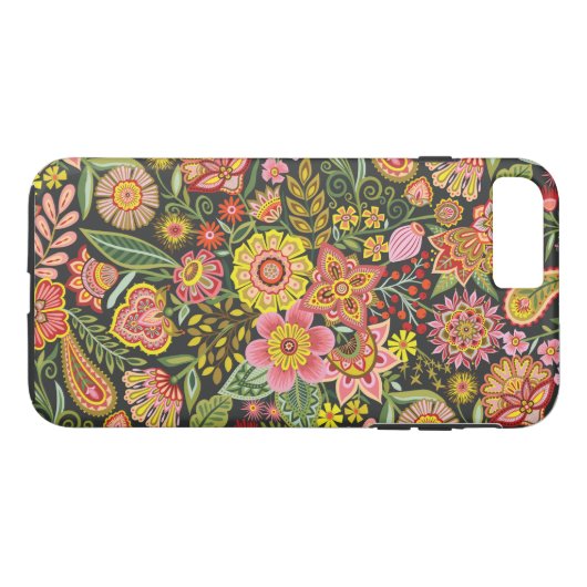 Coques Case-Mate iPhone Bombe florale (Dos (Horizontal))