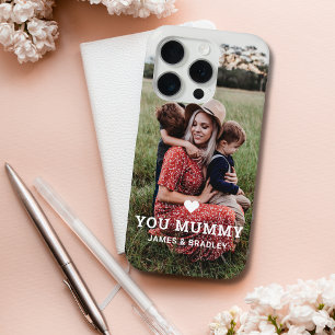 Coque iPhone 15 Pro BON COEUR VOUS AIME MUMMMY Fête des Mères Photo