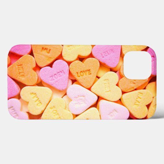 Coques Case-Mate iPhone Bonbons, Coeurs (Verso (horizontal))