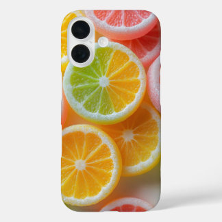 Coques iPhone 16 Bonbons en Gelée Fruits Citriques