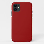 Coques Case-Mate iPhone Bonbons foncés Pomme rouge couleur solide (Dos)