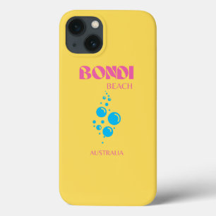 Case-Mate iPhone Case Bondi Beach, Travel Art, Preppy, Jaune, Rose