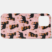 Coques Case-Mate iPhone Bones et pattes de chien Rottweiler (Verso (horizontal))