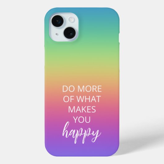 Coques Case-Mate iPhone Bonheur arc-en-ciel (Verso)