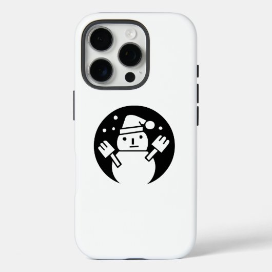 Coques Case-Mate iPhone Bonhomme de neige (Verso)