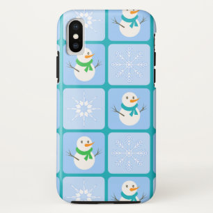 Case-Mate iPhone Case Bonhomme de neige et flocons de neige à motif à ca