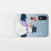 Coques Case-Mate iPhone Bonhomme de neige et Noël de bas (Dos (Horizontal))