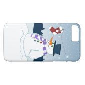 Coques Case-Mate iPhone Bonhomme de neige et Noël de bas (Dos (Horizontal))