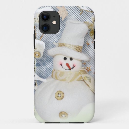 Coques Case-Mate iPhone Bonhomme de neige froid d'hiver (Dos)