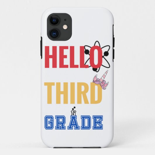 Coques Case-Mate iPhone Bonjour 3e année | Design exceptionnel pour la 3èm (Dos)