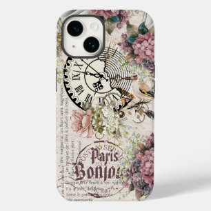 Coque Pour iPhone 14 Bonjour Botanique oeuvre d'art française Mignon oi