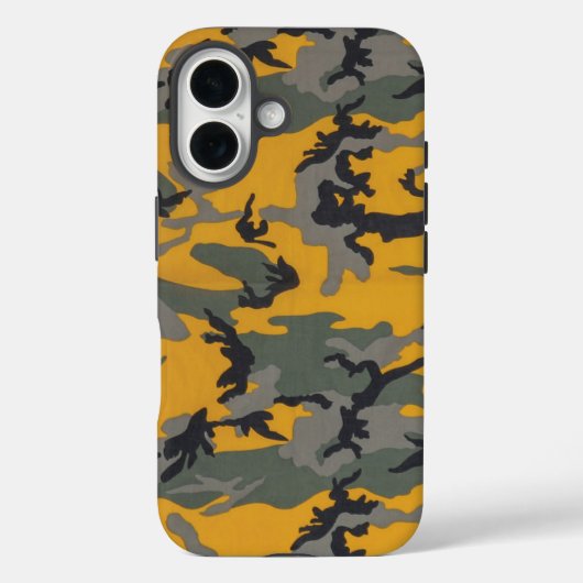 Coques Case-Mate iPhone Bonjour Camo Jaune (Verso)