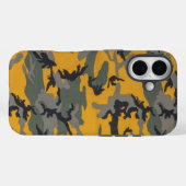 Coques Case-Mate iPhone Bonjour Camo Jaune (Verso (horizontal))
