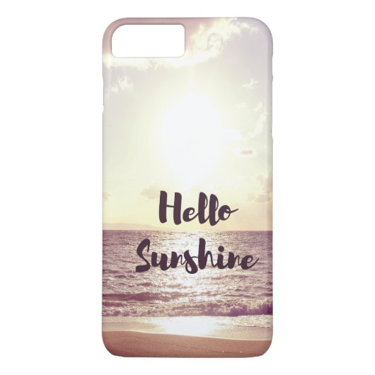 Coques Case-Mate iPhone "Bonjour citation de photo de soleil" (Dos)