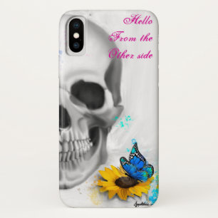 Case-Mate iPhone Case Bonjour de l'autre côté papillon crâne