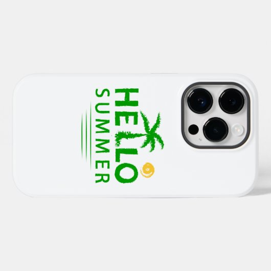 Coques Case-Mate iPhone Bonjour été (Verso (horizontal))