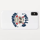 Coques Case-Mate iPhone Bonjour humain Chat Mignon (Dos (Horizontal))