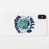 Coques Case-Mate iPhone Bonjour humain Chat Mignon (Dos (Horizontal))