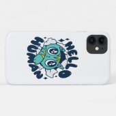 Coques Case-Mate iPhone Bonjour humain Chat Mignon (Dos (Horizontal))