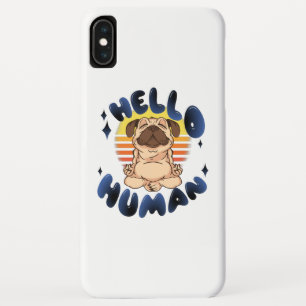 Case-Mate iPhone Case Bonjour humain Chien de yoga méditant