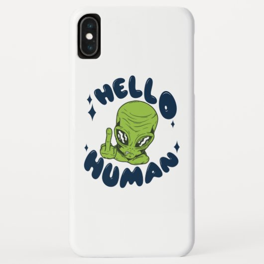 Coques Case-Mate iPhone Bonjour humain drôle d'Alien (Dos)