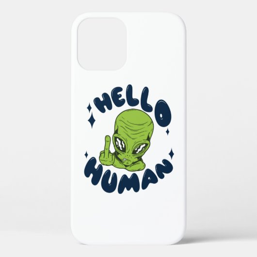 Coques Case-Mate iPhone Bonjour humain drôle d'Alien (Verso)