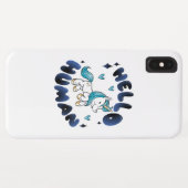 Coques Case-Mate iPhone Bonjour humain Licorne adorable (Dos (Horizontal))