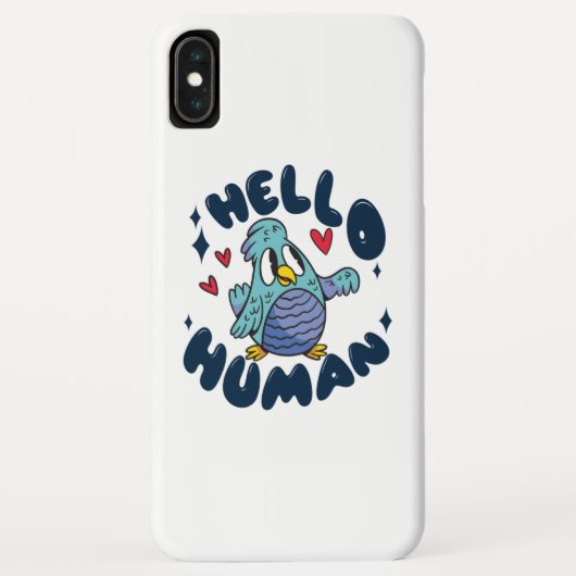 Coques Case-Mate iPhone Bonjour humain oiseau mignon (Dos)