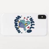 Coques Case-Mate iPhone Bonjour humain oiseau mignon (Dos (Horizontal))