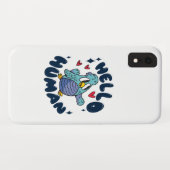 Coques Case-Mate iPhone Bonjour humain oiseau mignon (Dos (Horizontal))