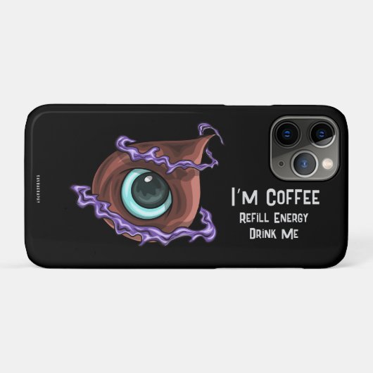 Coques Case-Mate iPhone Bonjour, je suis Café (Dos (Horizontal))