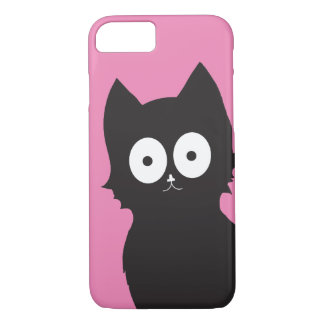 Case-Mate iPhone Case Bonjour ! | Kitty noir sur fond rose