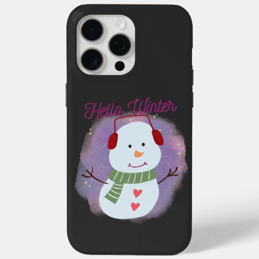 Coques Case-Mate iPhone bonjour l'hiver (Verso)
