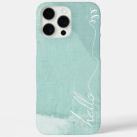 Bonjour Mint Linen Motif iPhone 7 Plus