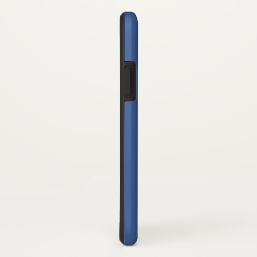 Coques Case-Mate iPhone Bonjour Script avec nom personnalisé bleu (Dos/Droite)